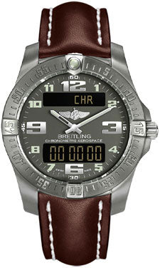 Breitling Aerospace Evo Leather Strap - Tang Buckle E7936310/F562-leather-brown-tang Men's Watch