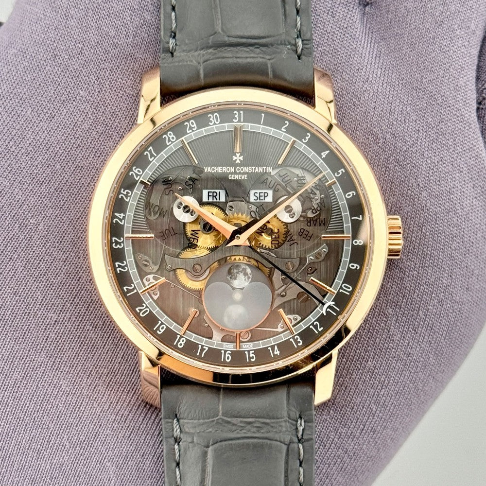 Pre-Owned Vacheron Constantin Traditionnelle Complete Calendar Openface 4020T/000R-B654