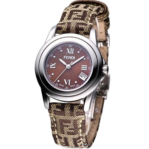 Fendi 'Loop women -Brown Dial Stainless Steel Case Quartz Movement F238222