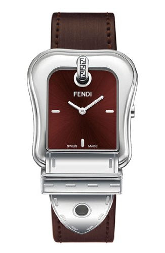 Fendi' B. Watch Fendi Ladies - Brown Dial Stainless Steel Case Quartz Movement F370122B