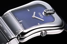 Fendi' B. Watch Fendi Ladies - Blue Dial Stainless Steel Case Quartz Movement F370133F