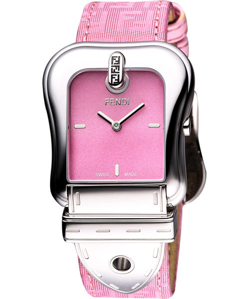 Fendi' B. Watch Fendi Ladies - Pink Dial Stainless Steel Case Quartz Movement F370177BF