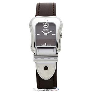 Fendi'B.Watch Fendi Ladies - Brown Dial Stainless Steel Case Quartz Movement F370222