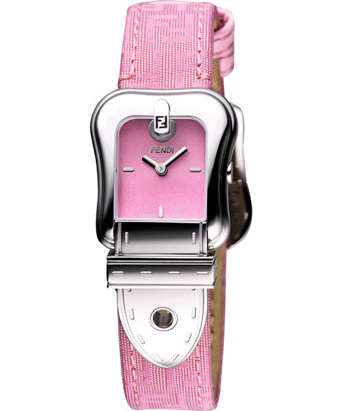 Fendi' B. Watch Fendi Ladies - Pink Dial Stainless Steel Case Quartz Movement F370277BF