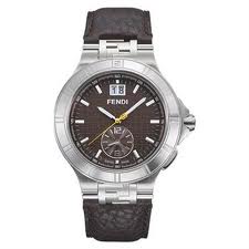 Fendi High Speed men watch Brown Dial Polished Steel Case F434122