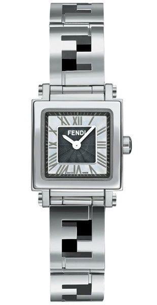 Fendi Quadro women watch- MOP Dial Stainless Steel Case Quartz Movement F605021000