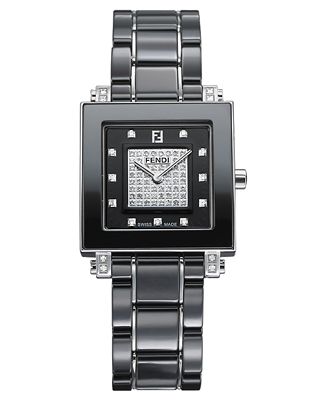 Fendi F625110DPDC Watch Ceramic Ladies - Black Dial