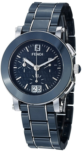 Fendi Ceramic F663130 Ladies Chronograph Watch