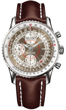 Breitling - Montbrillant Datora Stainless Steel A2133012/Q577-leather-brown-tang Men's Watch