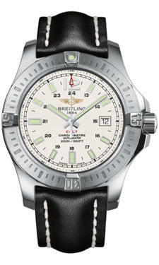 Breitling - Colt Automatic Leather Strap - A1738811/G791-leather-black-tang Men's Watch