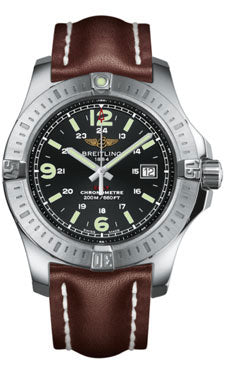 Breitling - Colt Quartz Leather Strap äóñ A7438811/BD45-leather-brown-deployant Men's Watch