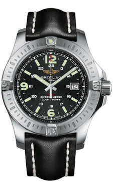 Breitling - Colt Quartz Leather Strap äóñ A7438811/BD45-leather-black-deployant Men's Watch