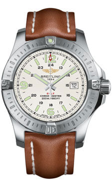 Breitling - Colt Quartz Leather Strap - A7438811/G792-leather-gold-tang Men's Watch