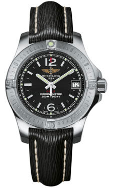 Breitling - Colt Lady Sahara Leather Strap - A7738811/BD46-sahara-black-deployant Men's Watch