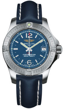 Breitling - Colt Lady Leather Strap - A7738811/C908-leather-blue-tang Men's Watch