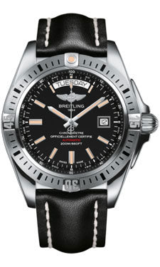 Breitling Watches - Galactic 44 Leather Strap - A4532012/BD42-leather-black-tang Men's Watch