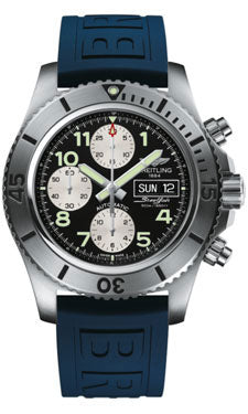 Breitling Superocean Chronograph Steelfish A13341C3/BD19 Blue Diver Pro III Tang Mens Watch