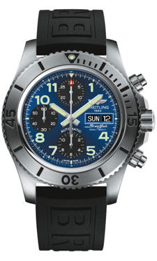 Breitling Superocean Chronograph Steelfish A13341C3/C893 Black Diver Pro III Tang Mens Watch