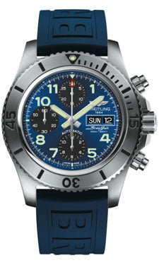 Breitling Superocean Chronograph Steelfish A13341C3/C893 Blue Diver Pro III Mens Watch