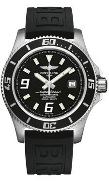 Breitling Superocean 44 Satin Steel A1739102/BA77 Diver Pro-iii Black Tang Mens Watch