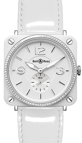 Bell & Ross BR-S Ceramic White Dial & Diamonds Watch