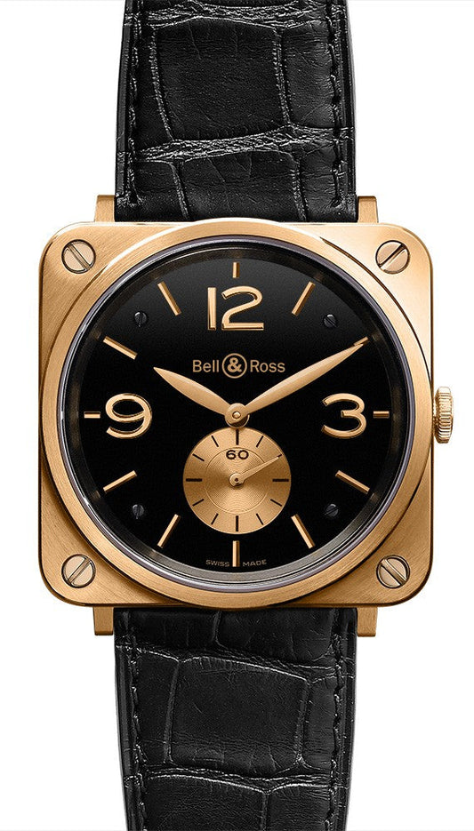 Bell & Ross BR-S Gold Black Dial Watch