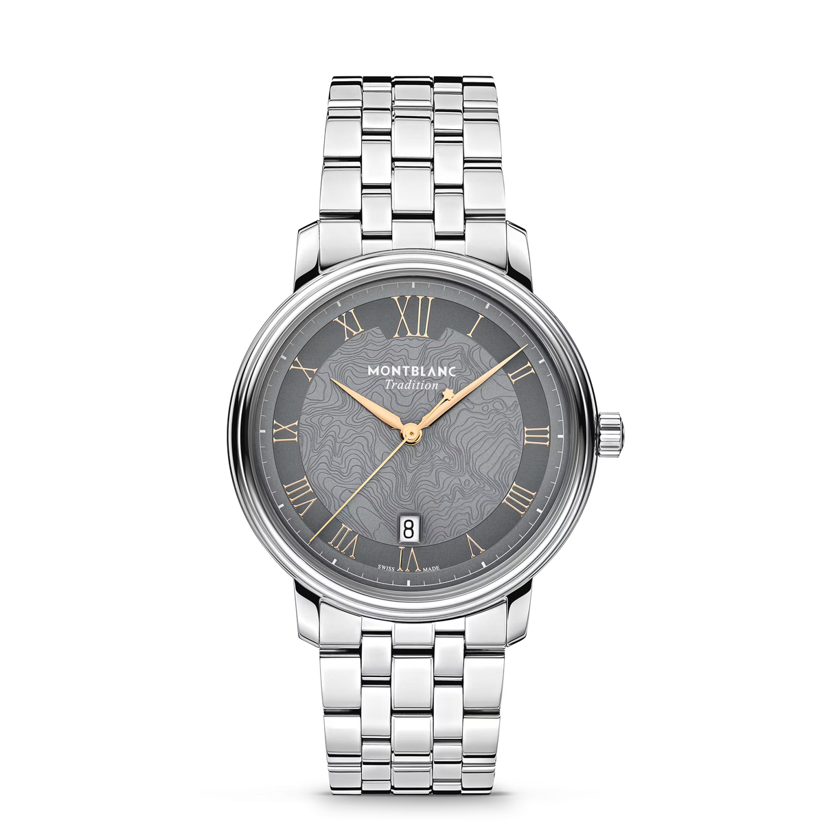 Montblanc Tradition Automatic Date 40 mm - Steel - Gray - Montblanc® US MB132433