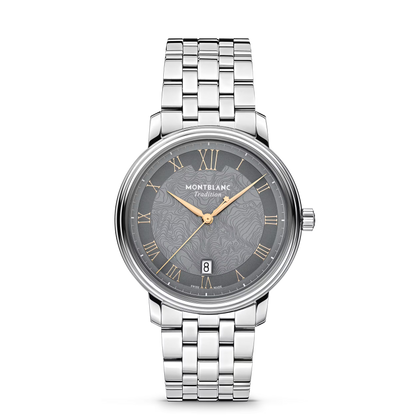 Montblanc Tradition Automatic Date 40 mm - Steel - Gray - Montblanc® US MB132433