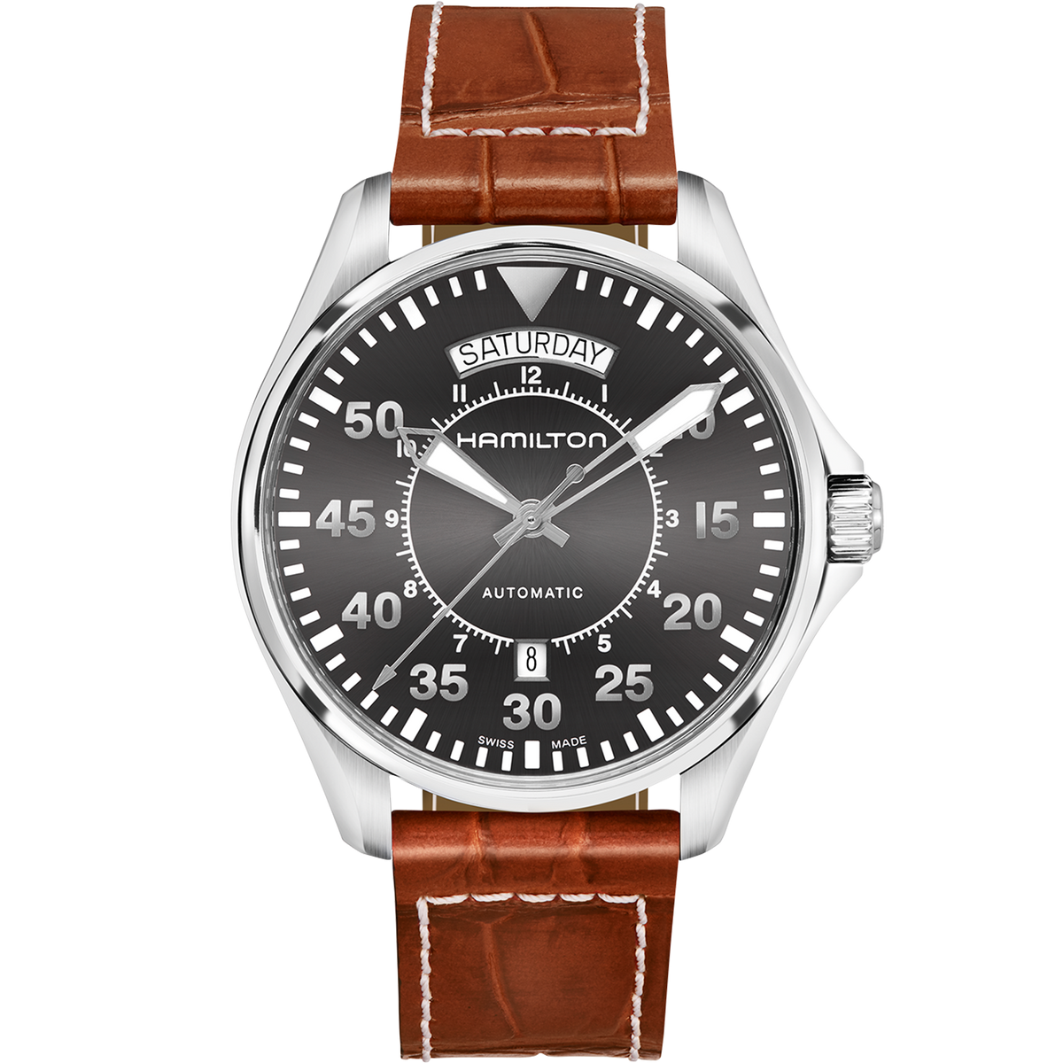 Hamilton Khaki Aviation Pilot Day Date Auto H64615585