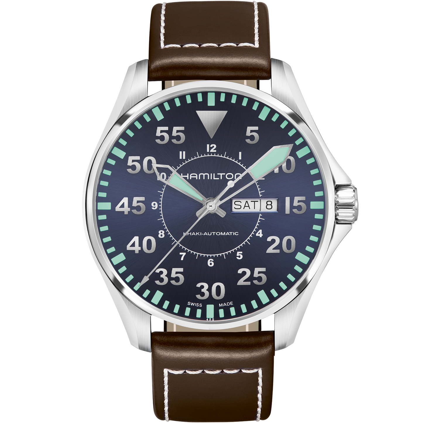 Khaki Aviation Pilot Day Date Auto