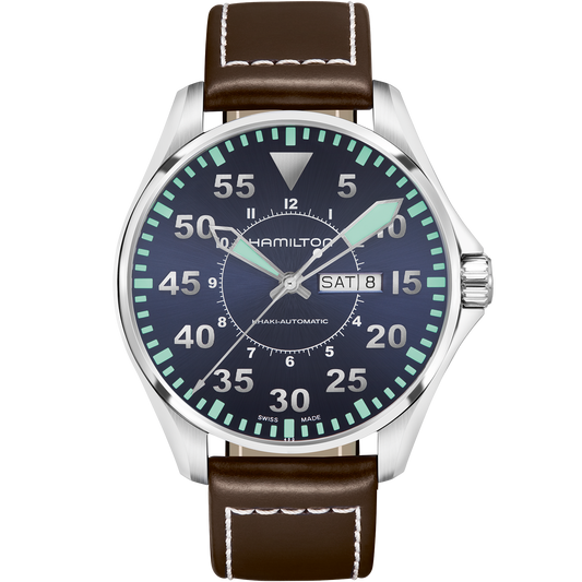 Khaki Aviation Pilot Day Date Auto