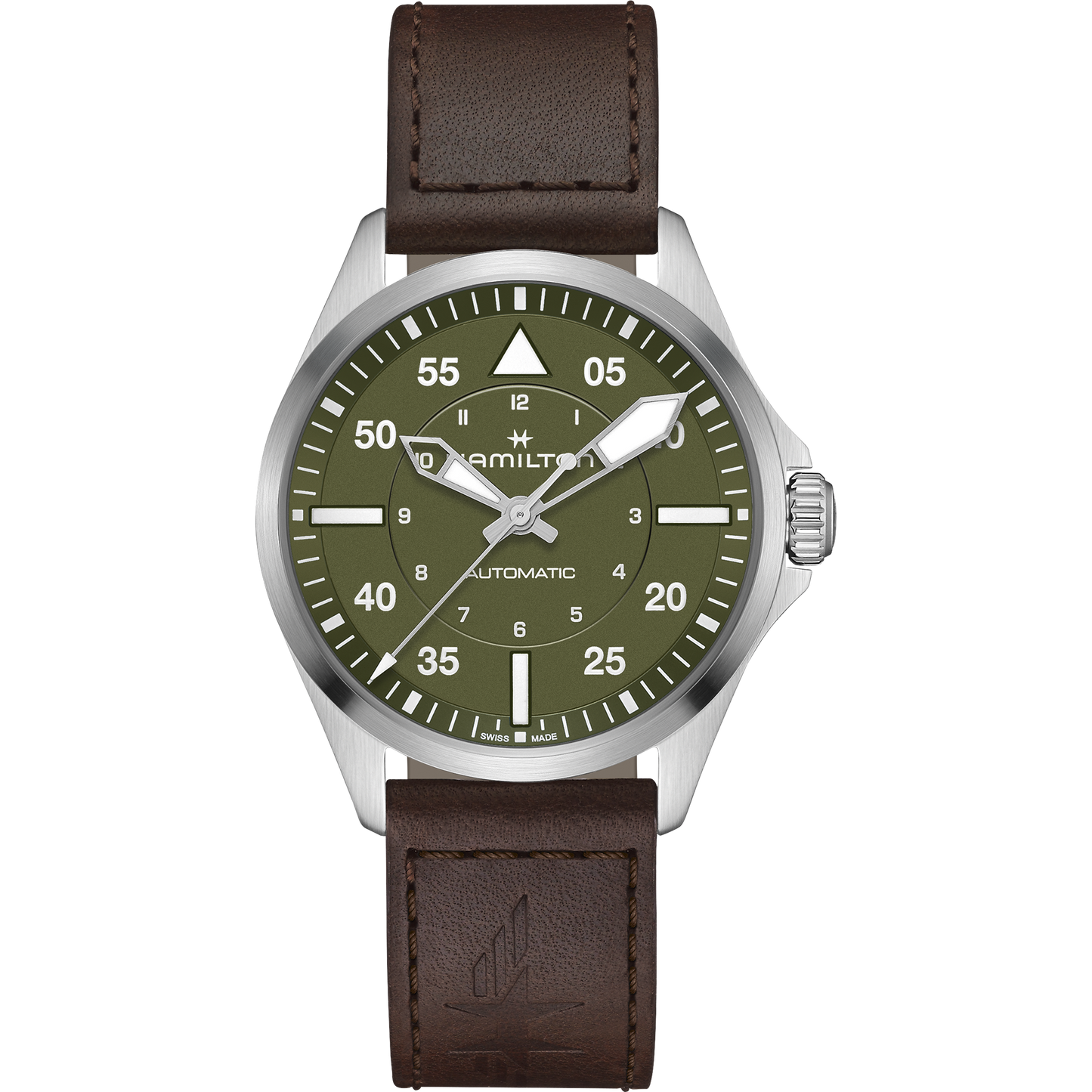 Khaki Aviation Pilot Auto 39Mm