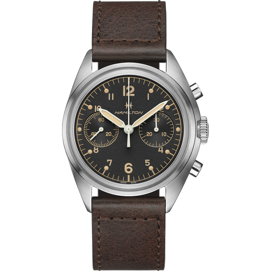 Khaki Aviation Pilot Pioneer Mechanical Chrono