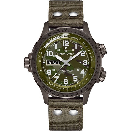 Khaki Aviation X-Wind Day Date Auto