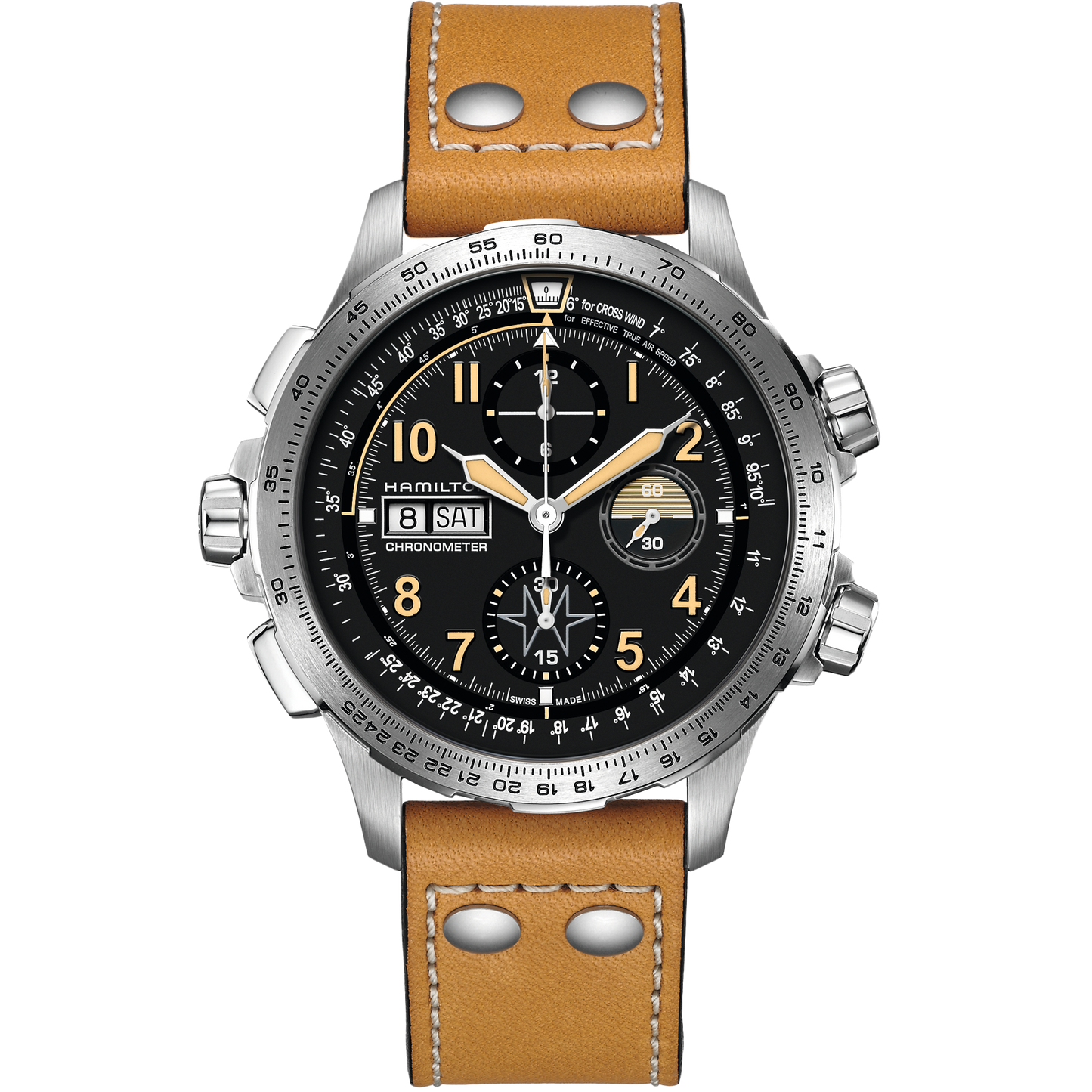 Khaki Aviation X-Wind Day Date Auto Chrono