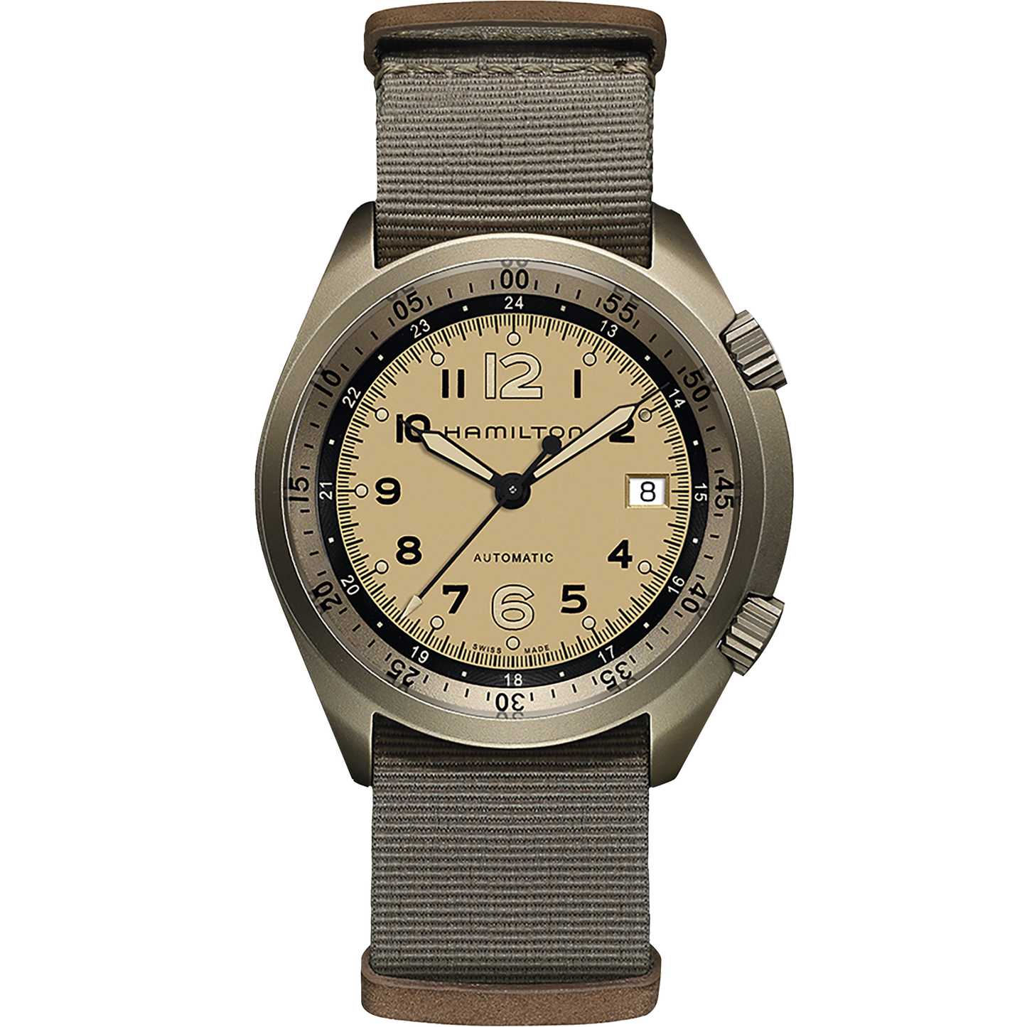 Khaki Aviation Pilot Pioneer Aluminium