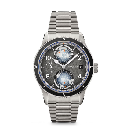 Montblanc 1858 Geosphere 0 Oxygen The 8000 - TITANIUM, STEEL, CERAMIC - Gray - Montblanc® US MB130982