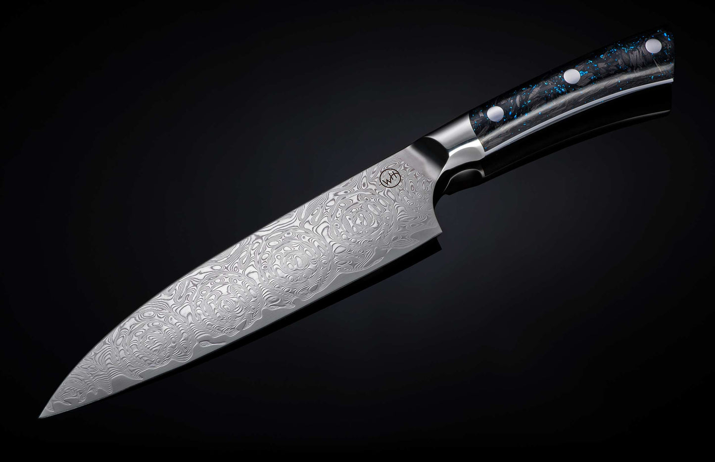 William Henry K19 Kultro Pro Chef Knives - Orb (Blue) / Maple K19-MO