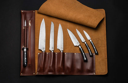 William Henry K19 Kultro Pro Chef Knives - Orb (Blue) / Black Walnut K19-WO