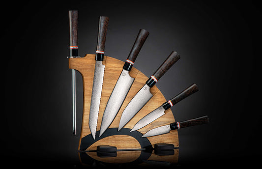 William Henry K20 Kultro Gourmet Chef Knives - Ironwood / Black Walnut K20-IRW