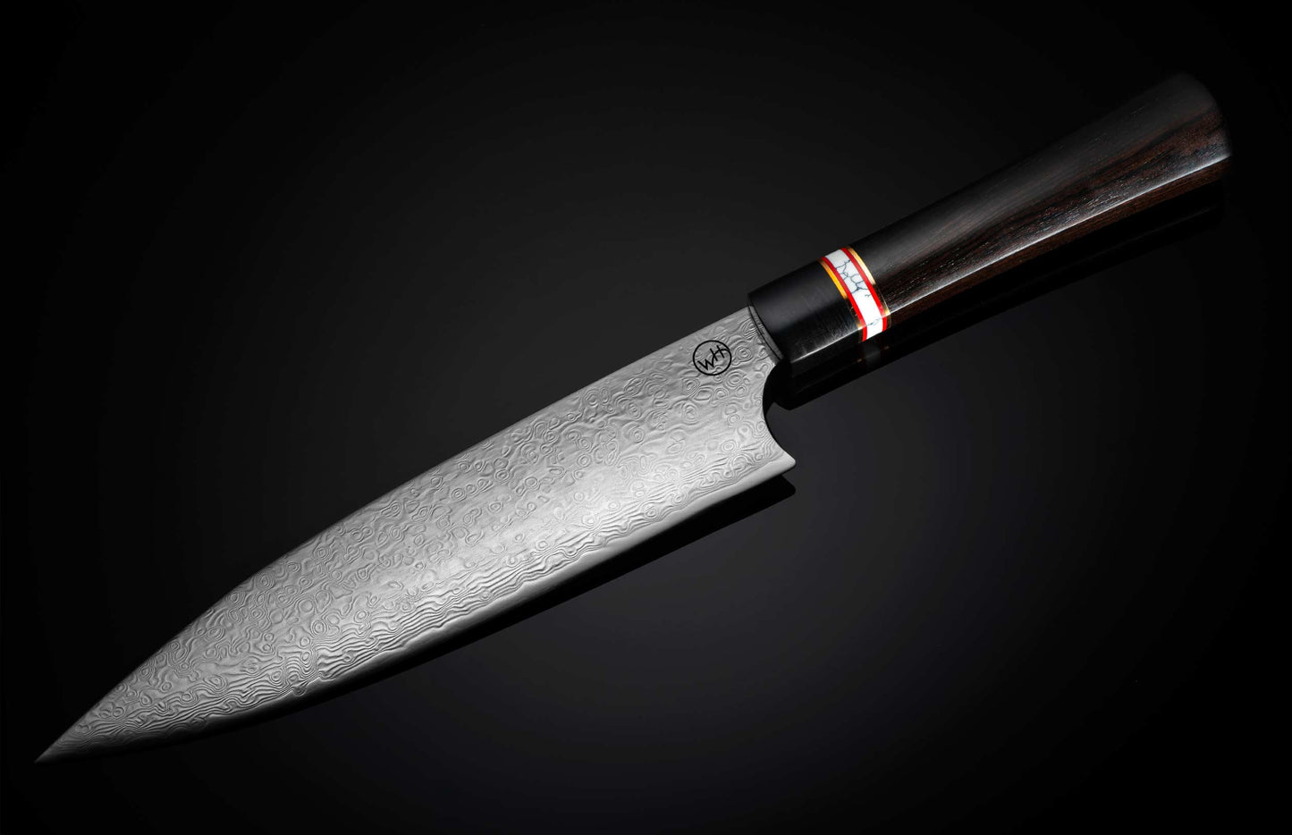 William Henry K20 Kultro Gourmet Chef Knives - Ebony / Red Maple K20-ERM