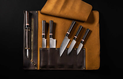 William Henry K20 Kultro Gourmet Chef Knives - Ironwood / Red Maple K20-IRM