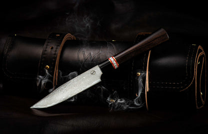 William Henry K20 Kultro Gourmet Steak Knives - Ebony / Red Maple K20S-ERM