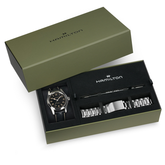 Hamilton Khaki Field Murph Auto 42mm Bracelet Bundle H70605732