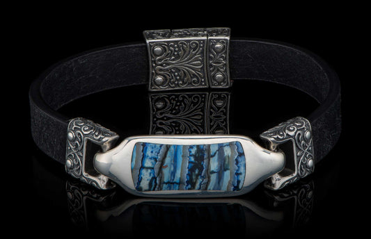 William Henry JEWELRY Florence - Blue MT/Black LC193 TMTBL BLK