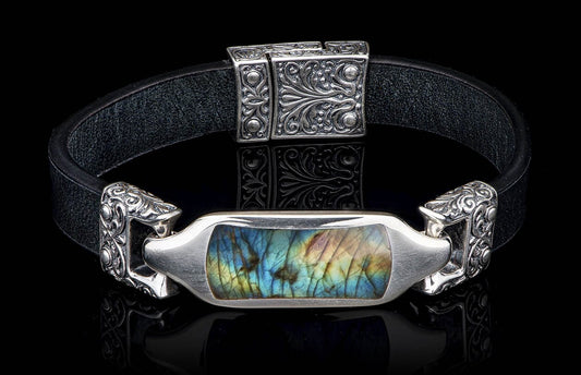William Henry JEWELRY Florence - Labradorite/Black LC193 TLAB BLK