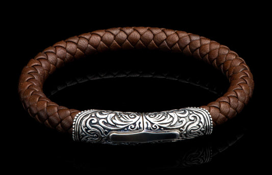 William Henry JEWELRY Milan - Silver/Brown LC196 TS BRN