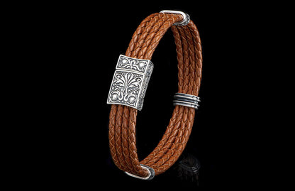 William Henry JEWELRY Palermo - Silver/Brown LC197 TS BRN
