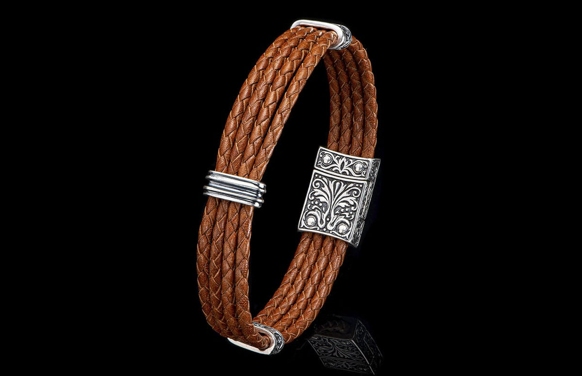 William Henry JEWELRY Palermo - Silver/Brown LC197 TS BRN