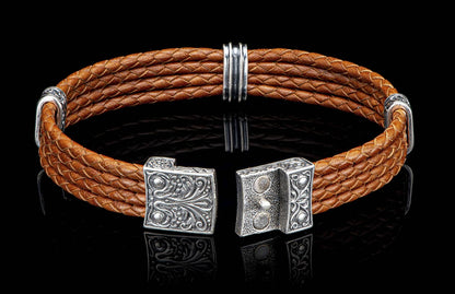 William Henry JEWELRY Palermo - Silver/Brown LC197 TS BRN